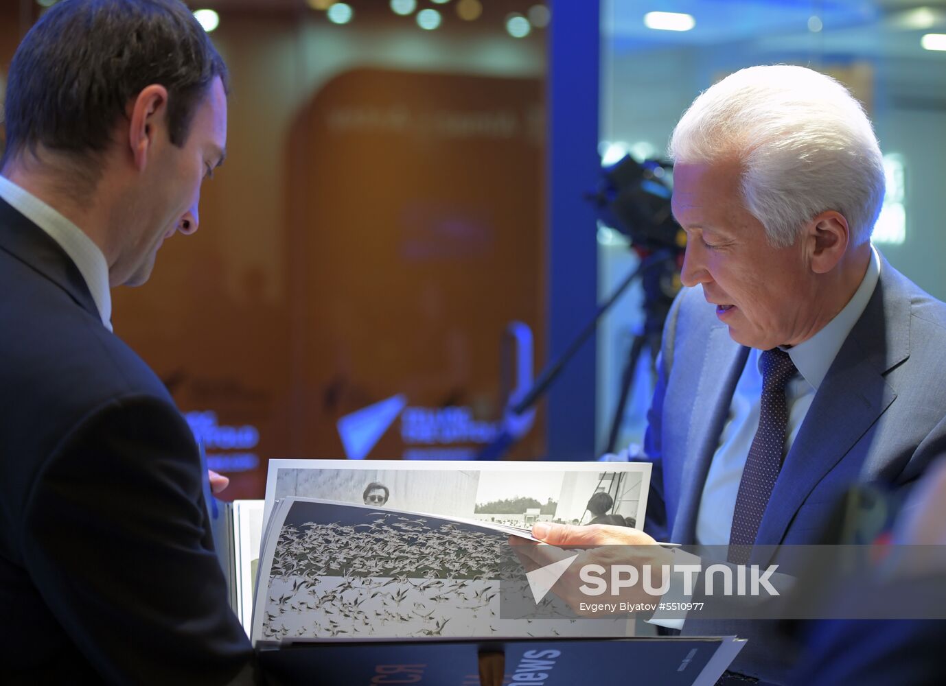 Rossiya Segodnya stand during day one at St. Petersburg International Economic Forum