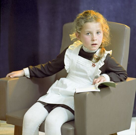 Portrait of schoolgirl