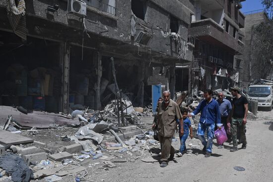 Yarmouk refugee camp in south of Damascus freed from militants