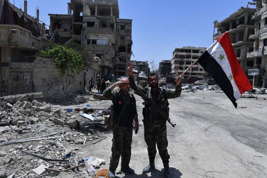 Yarmouk refugee camp in south of Damascus freed from militants