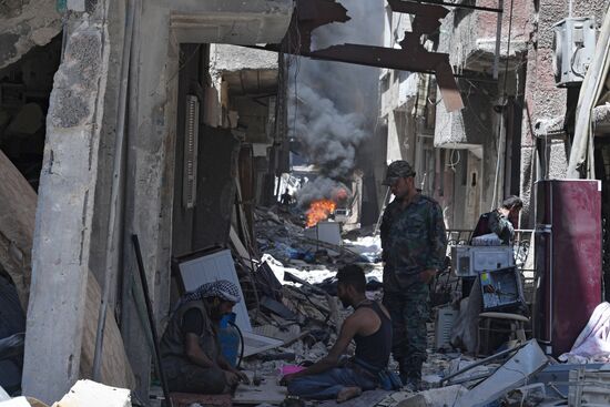 Yarmouk refugee camp in south of Damascus freed from militants