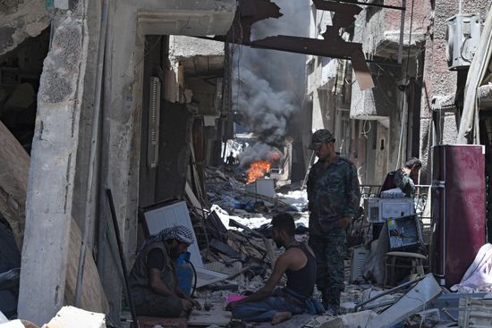 Yarmouk refugee camp in south of Damascus freed from militants