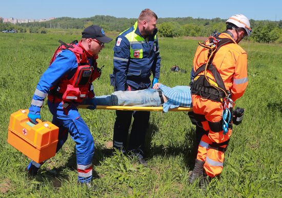 Moscow Aviation Center exercises