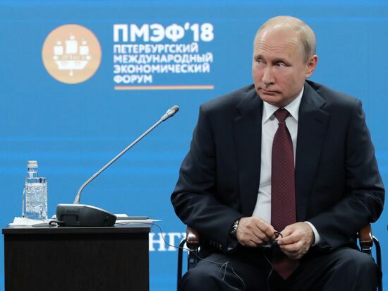 President Putin attends 2018 St. Petersburg International Economic Forum