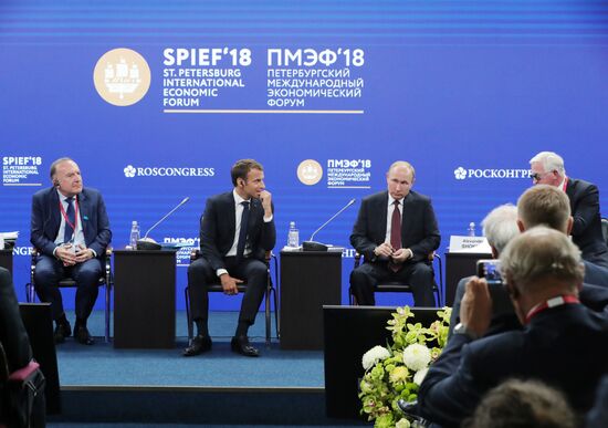 President Putin attends 2018 St. Petersburg International Economic Forum