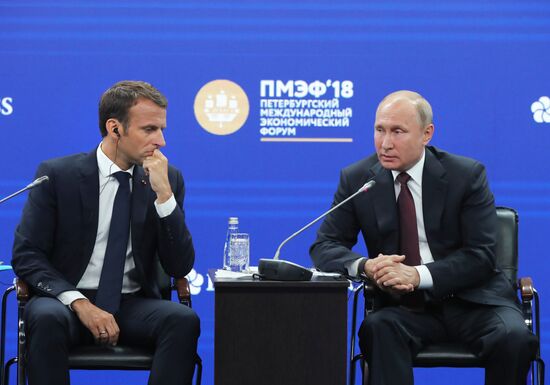President Putin attends 2018 St. Petersburg International Economic Forum