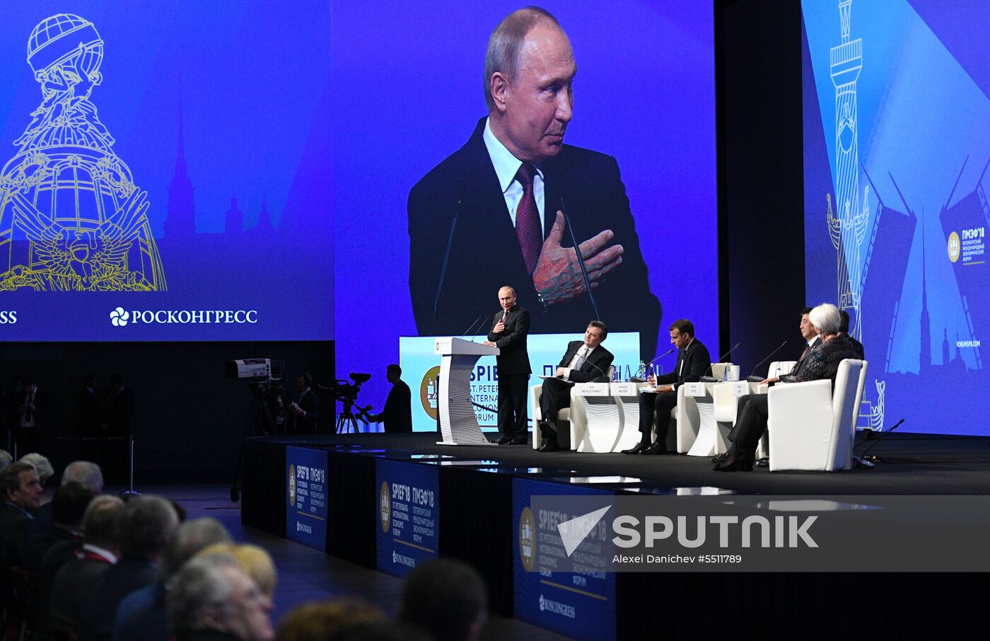 President Putin attends 2018 St. Petersburg International Economic Forum
