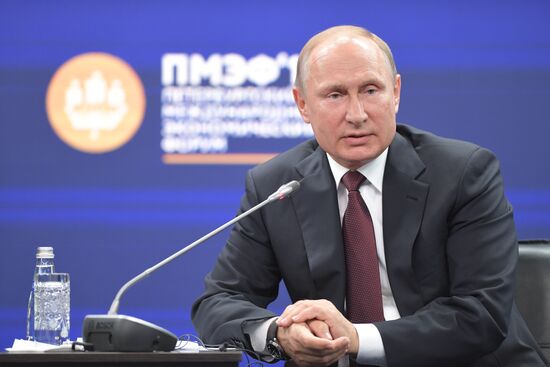 President Putin attends 2018 St. Petersburg International Economic Forum