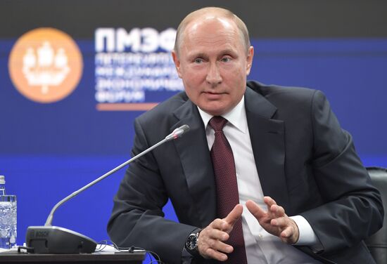 President Putin attends 2018 St. Petersburg International Economic Forum