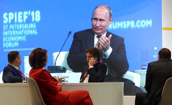 St. Petersburg International Economic Forum. Day two