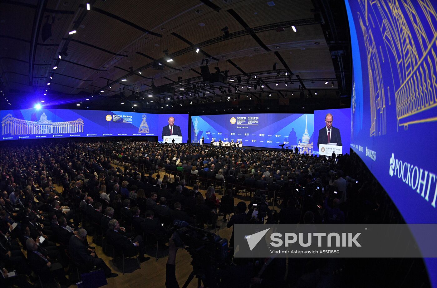 President Putin attends 2018 St. Petersburg International Economic Forum