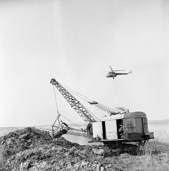 Krasnodar Reservoir under construction