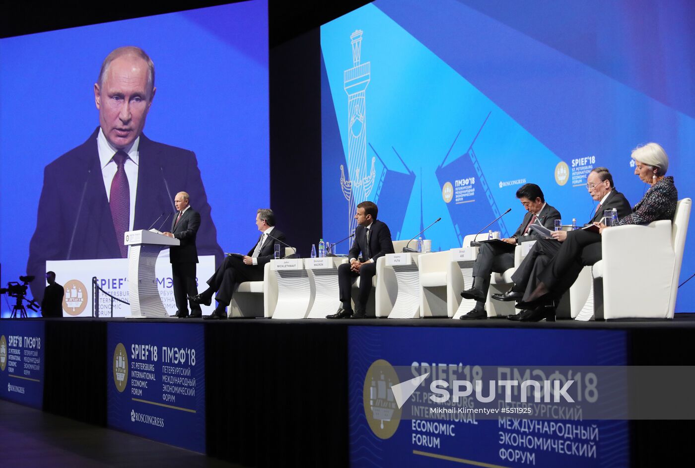 President Putin attends 2018 St. Petersburg International Economic Forum
