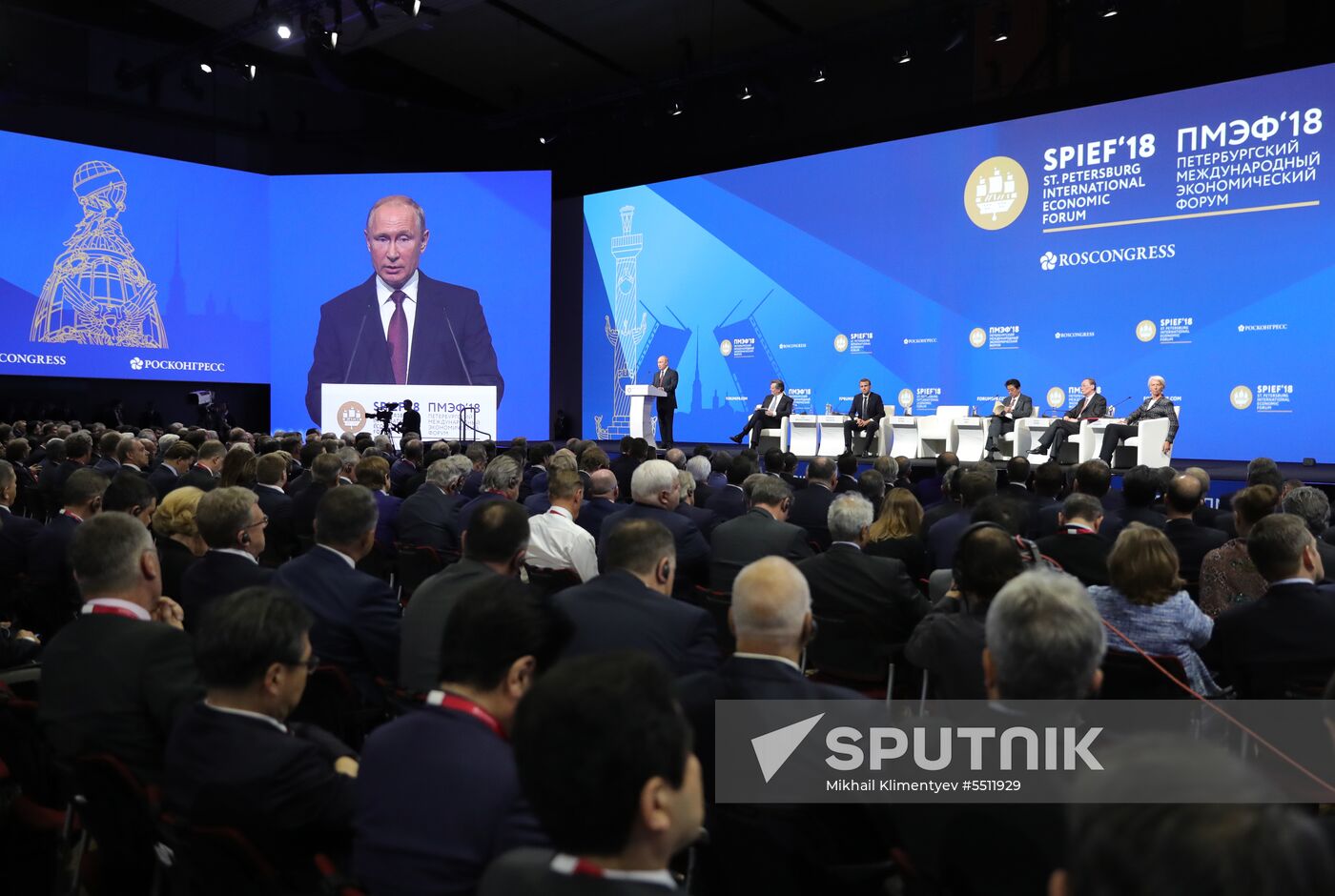 President Putin attends 2018 St. Petersburg International Economic Forum