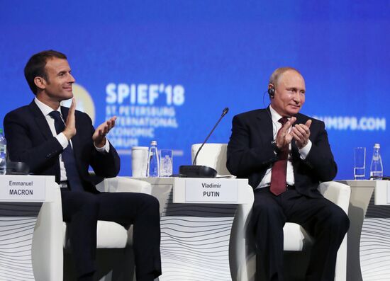 President Putin attends 2018 St. Petersburg International Economic Forum