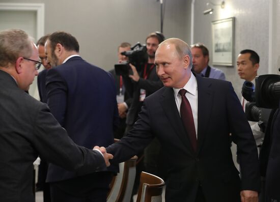 President Putin attends 2018 St. Petersburg International Economic Forum