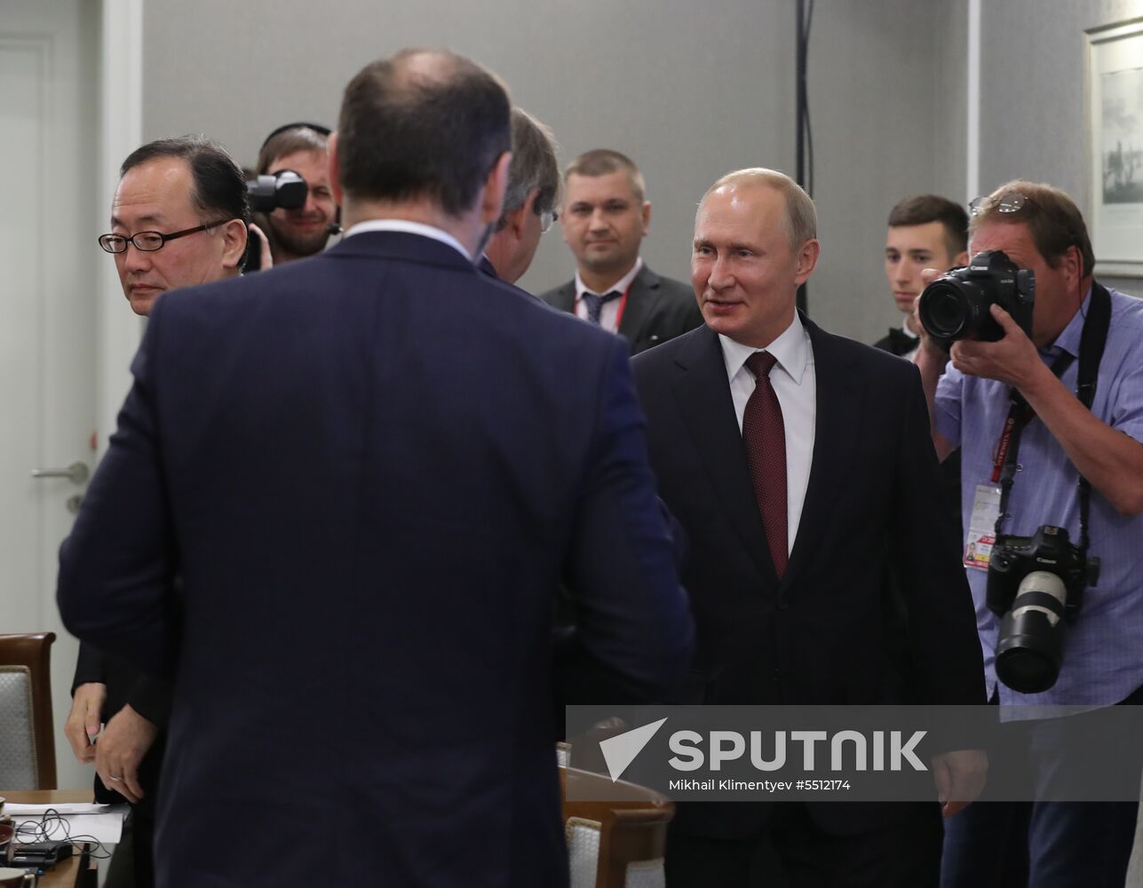 President Putin attends 2018 St. Petersburg International Economic Forum