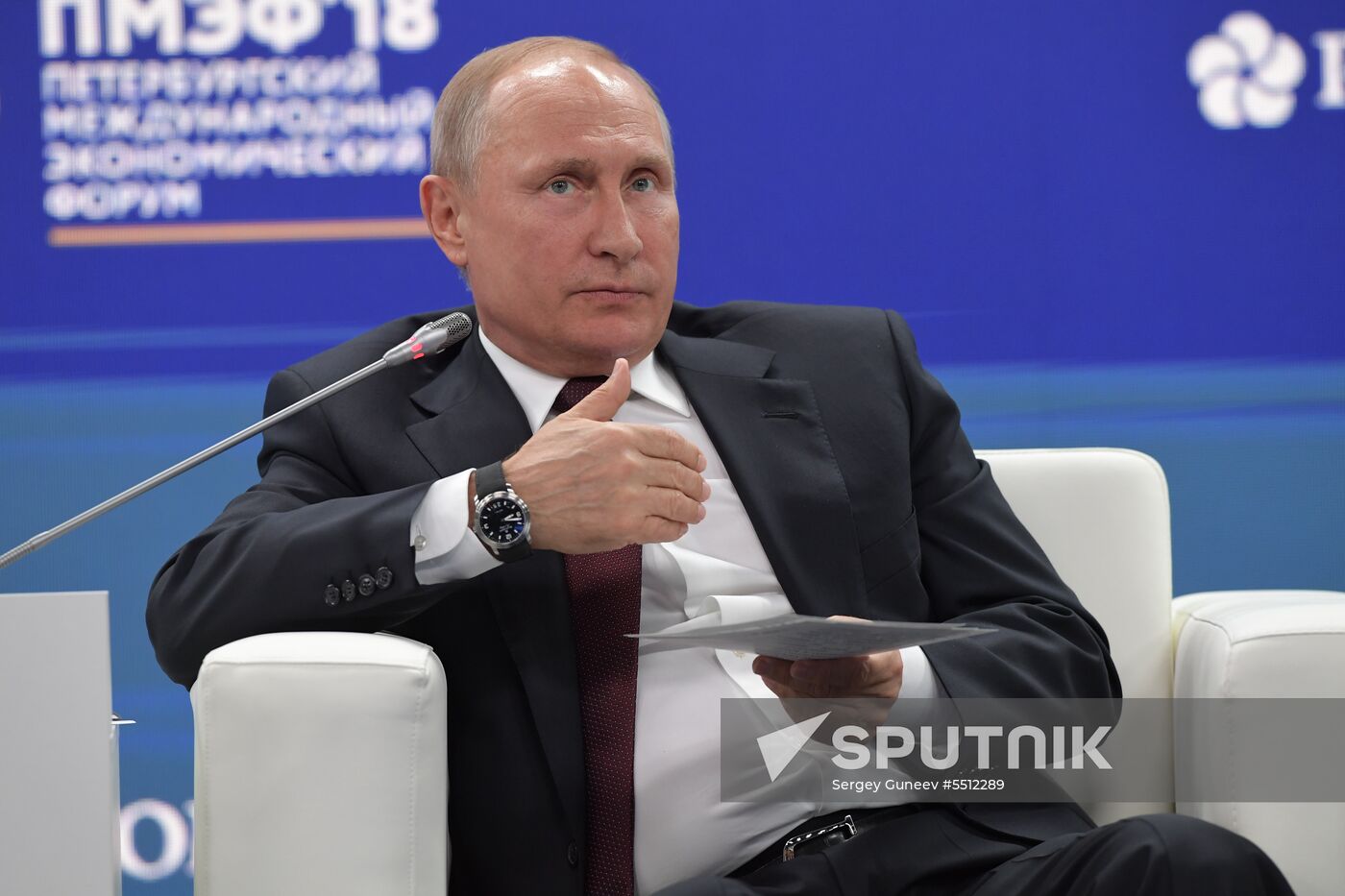 President Putin attends 2018 St. Petersburg International Economic Forum