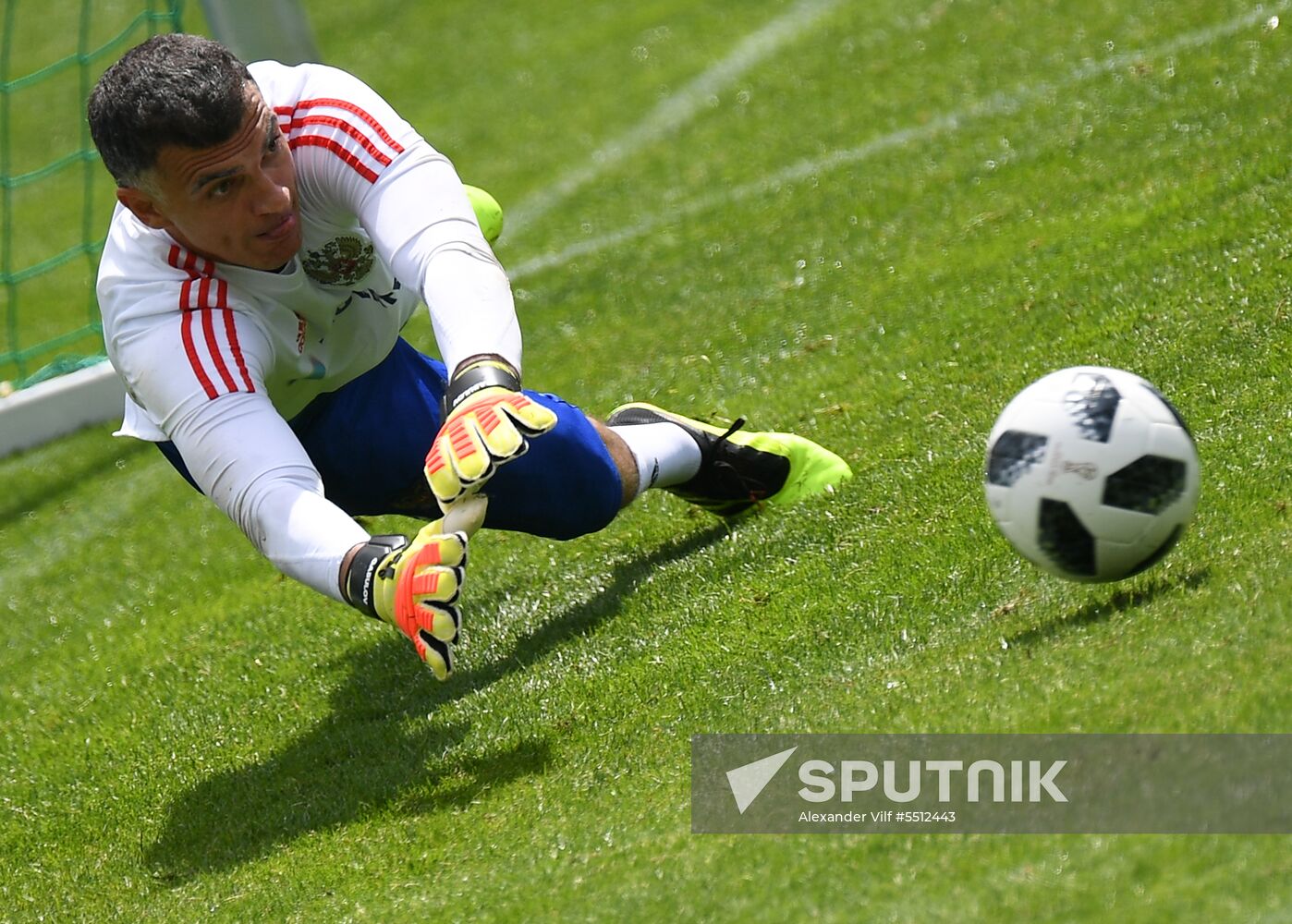 Training session of the Russian national football team