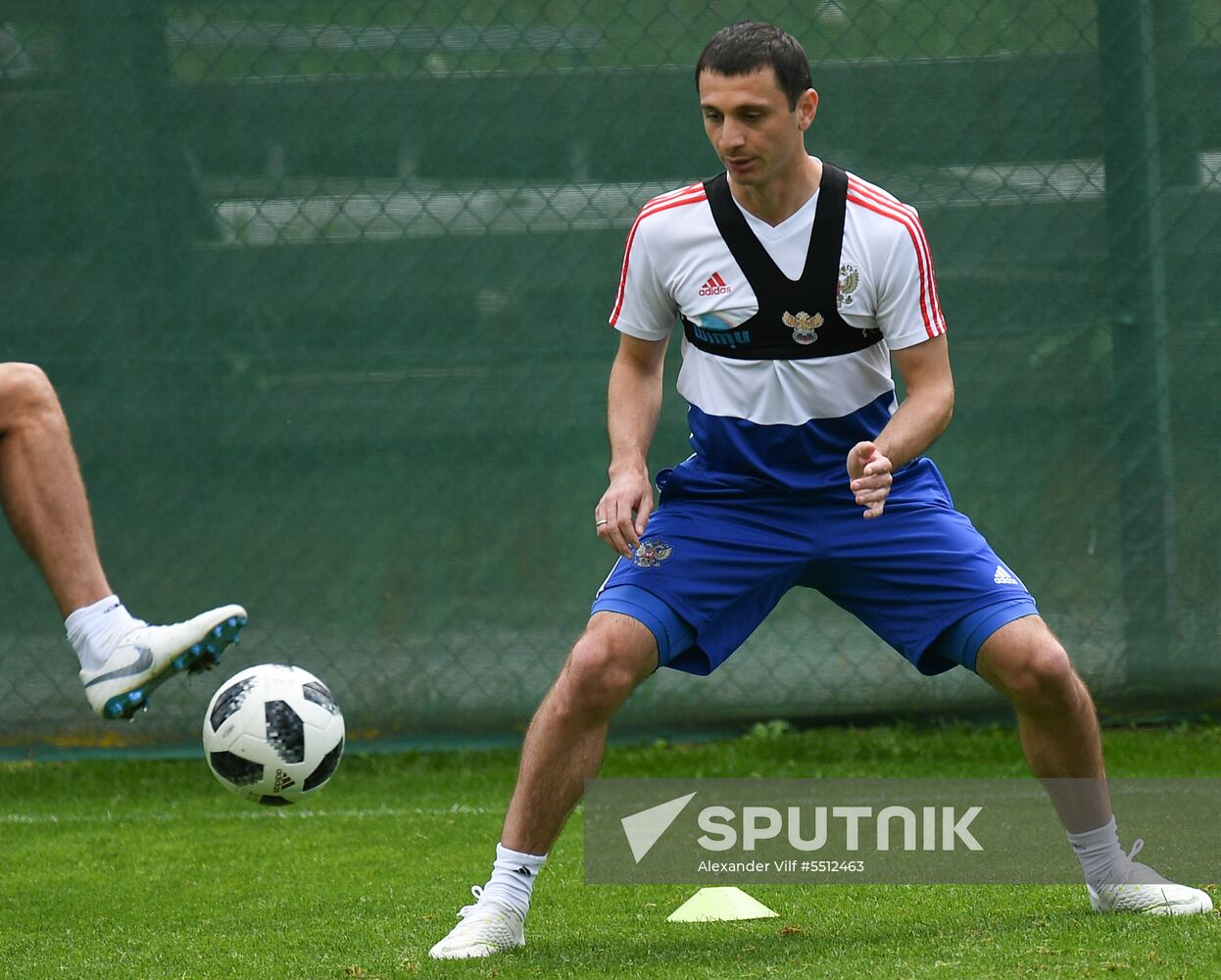 Training session of the Russian national football team