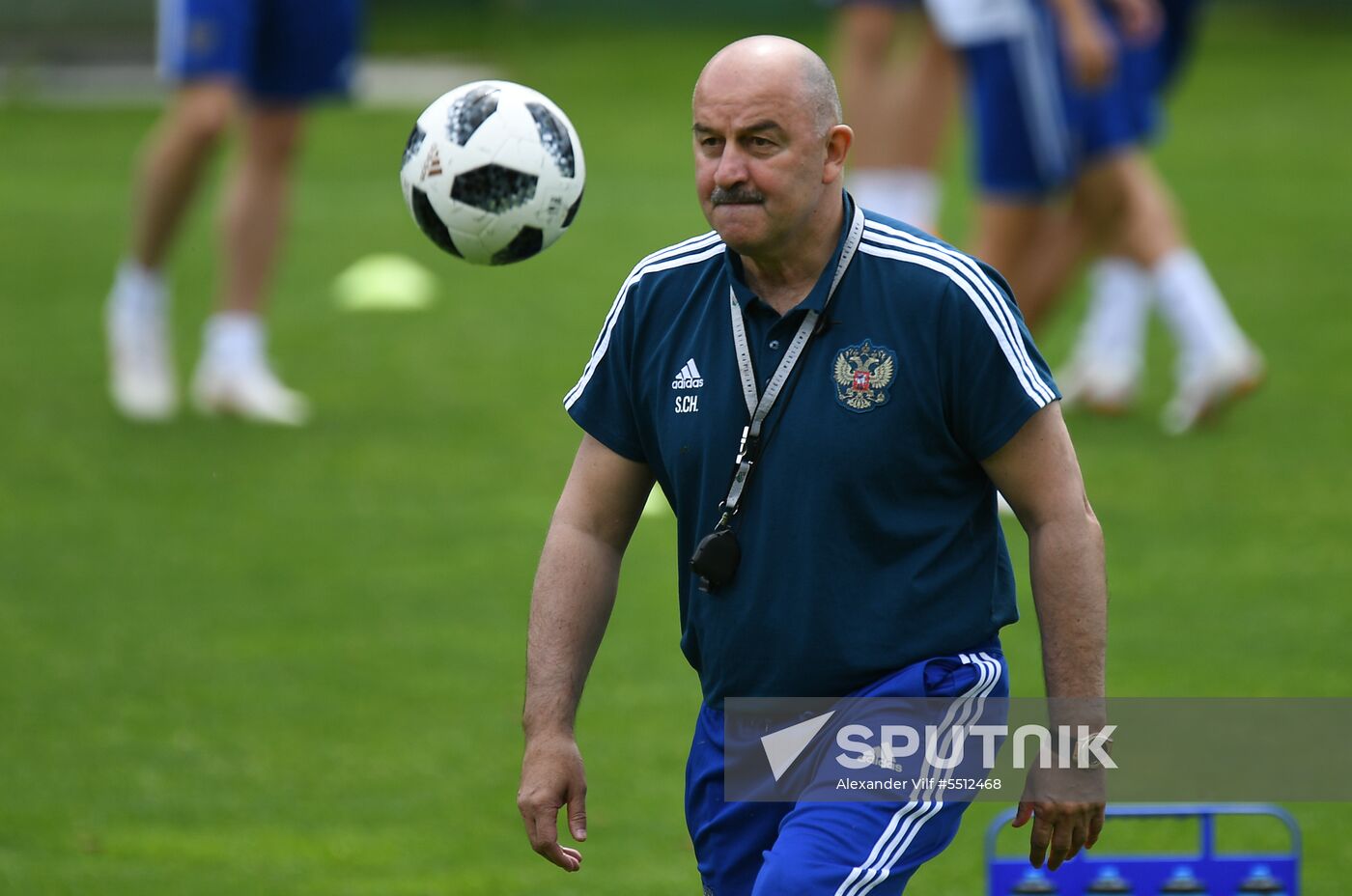Training session of the Russian national football team