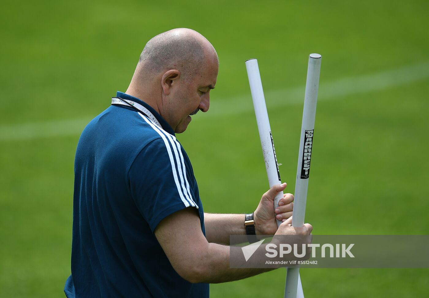 Training session of Russian national football team