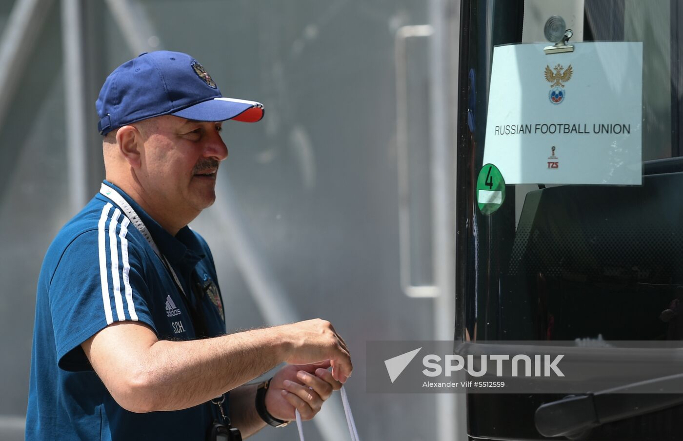 Training session of Russian national football team