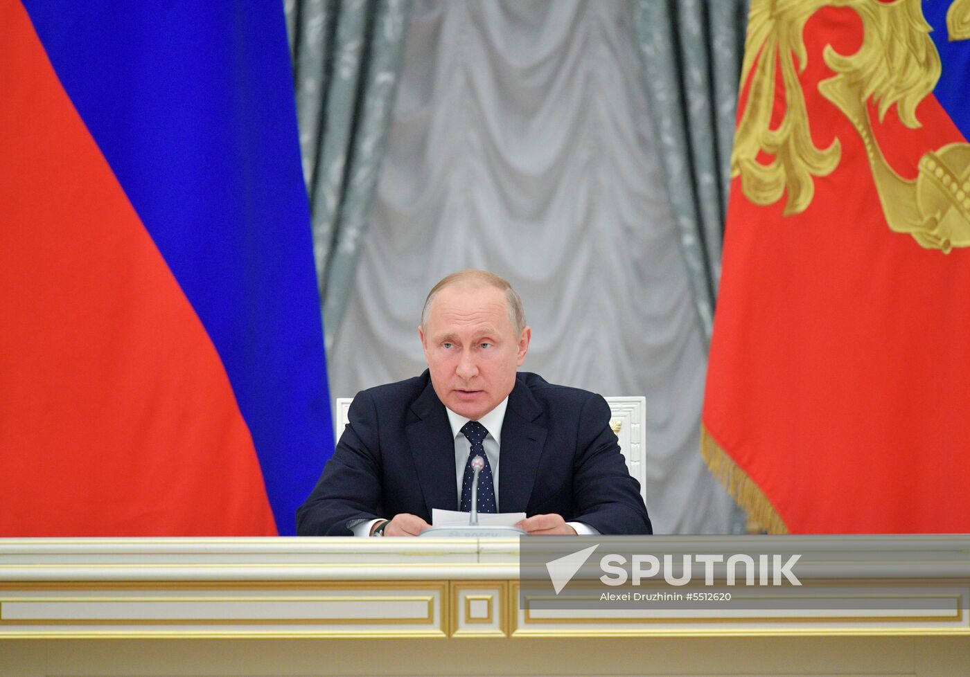 President Vladimir Putin holds a meeting with Government members