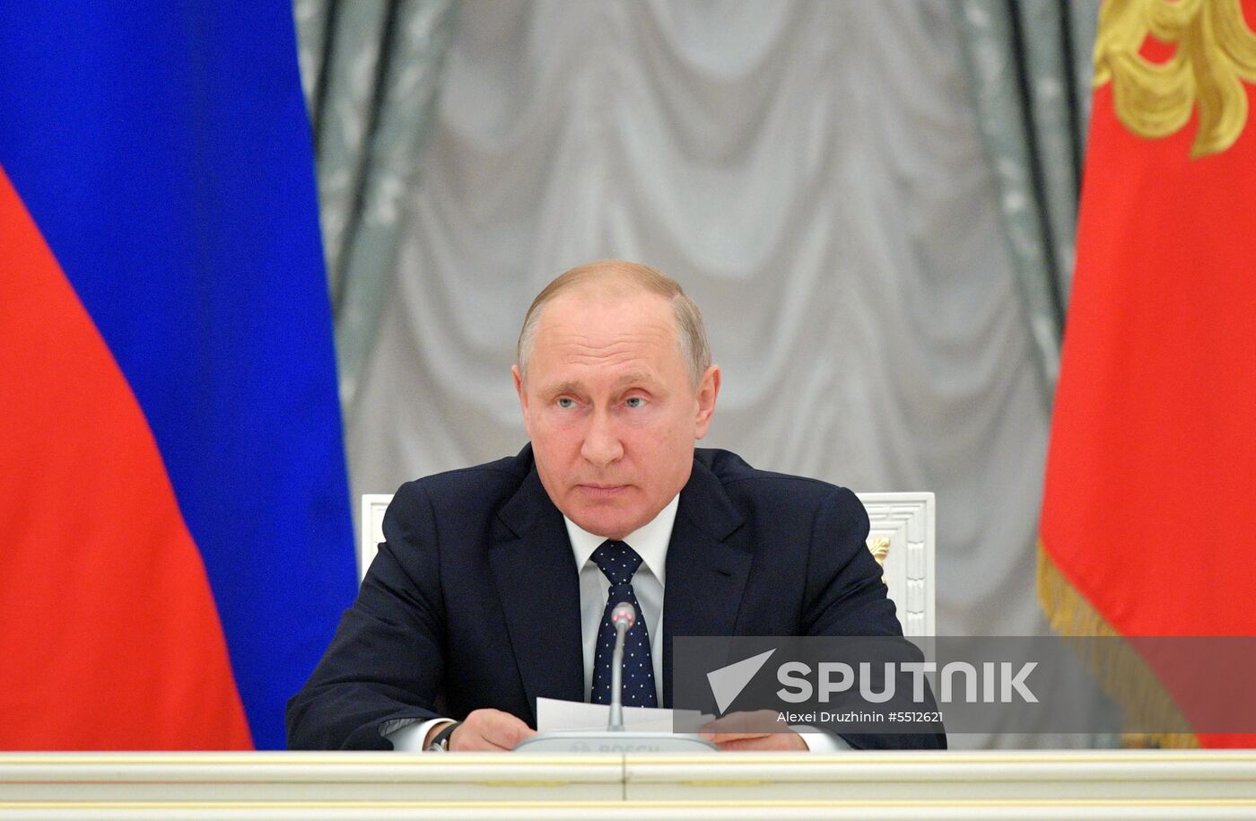 President Vladimir Putin holds a meeting with Government members