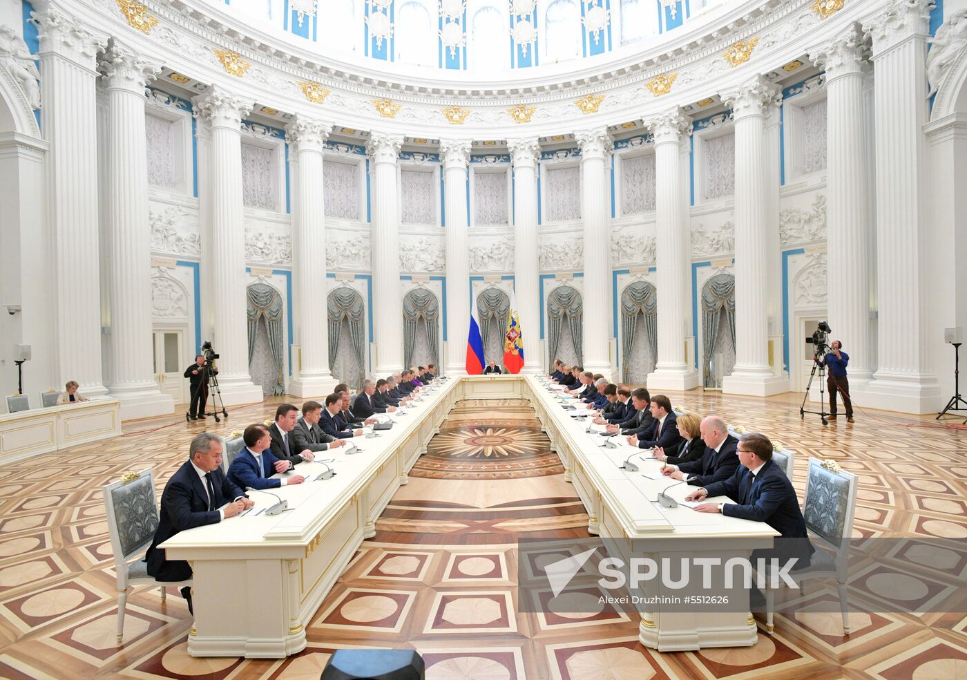President Vladimir Putin holds a meeting with Government members