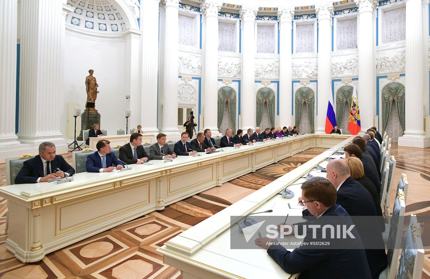 President Vladimir Putin holds a meeting with Government members