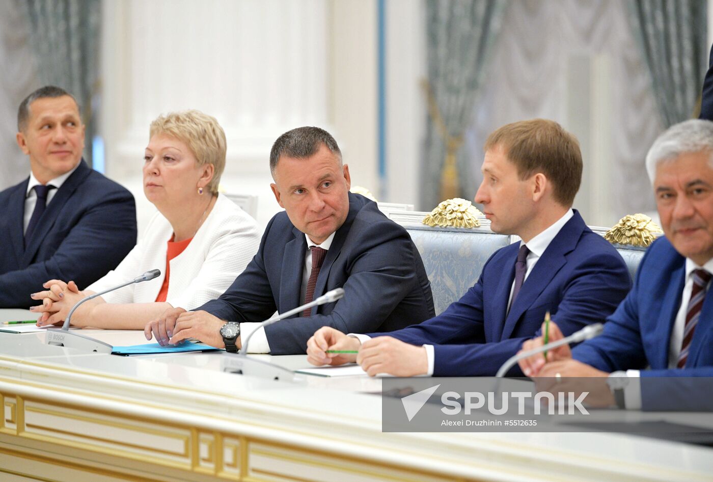 President Vladimir Putin holds a meeting with Government members