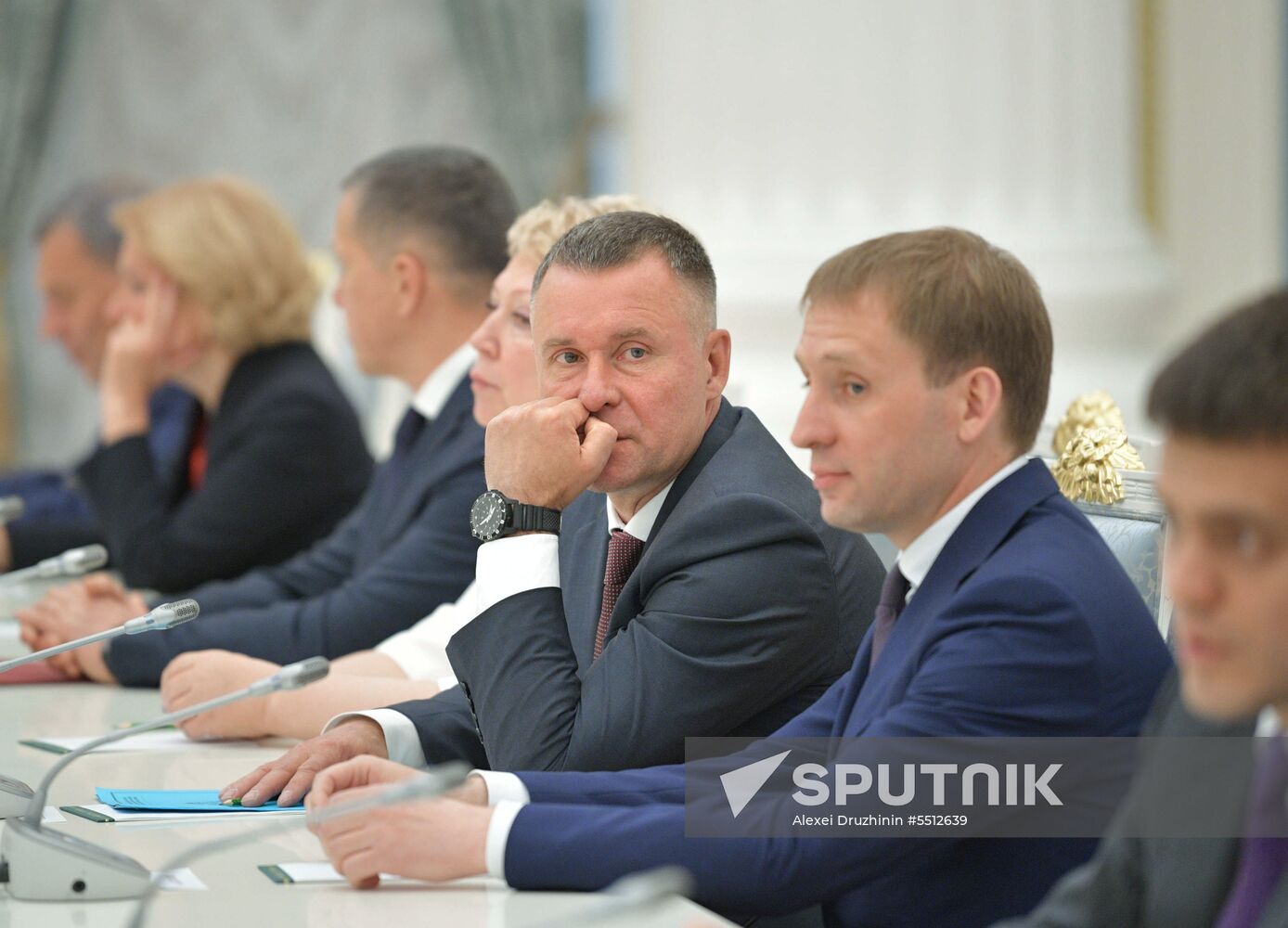 President Vladimir Putin holds a meeting with Government members