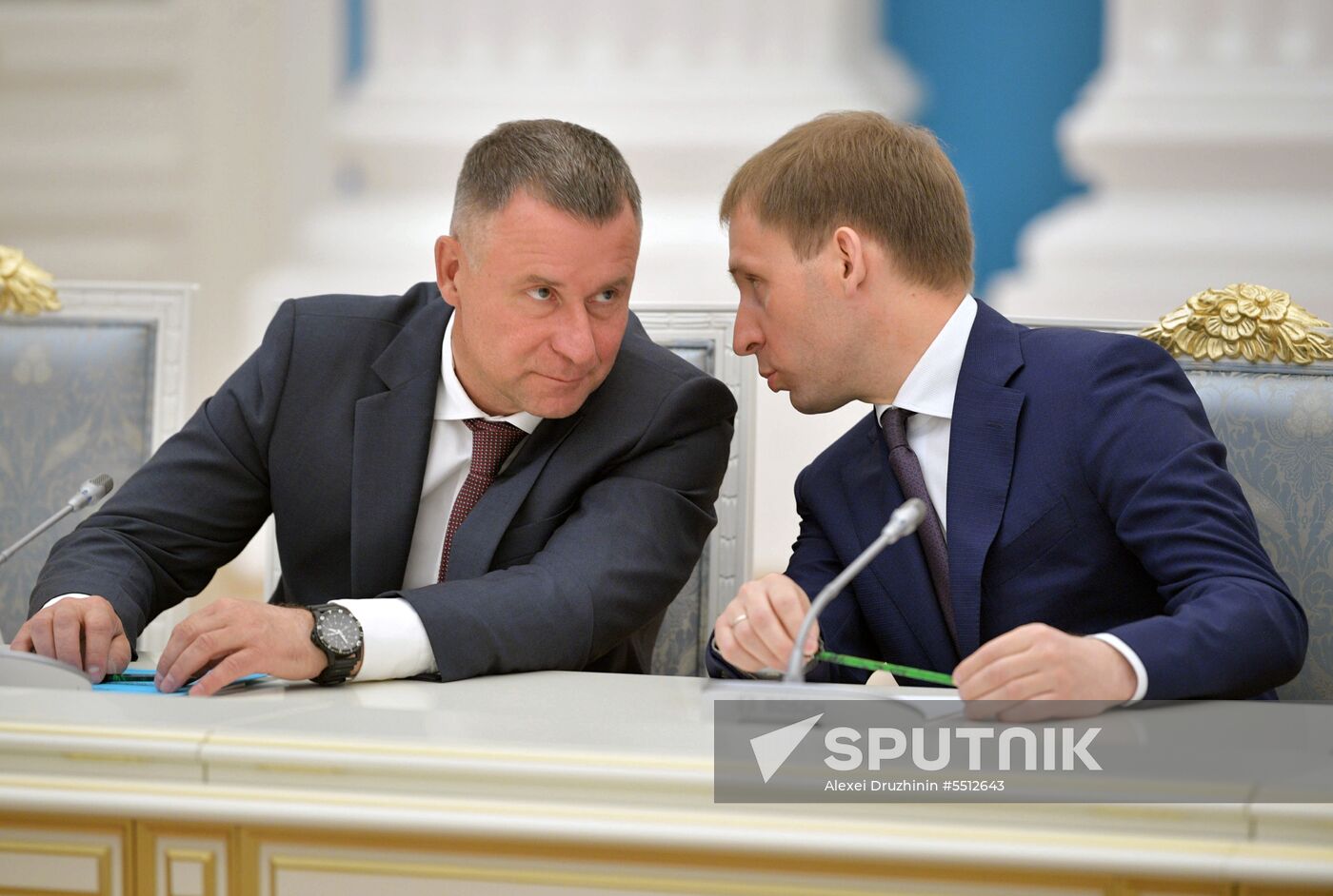 President Vladimir Putin holds a meeting with Government members