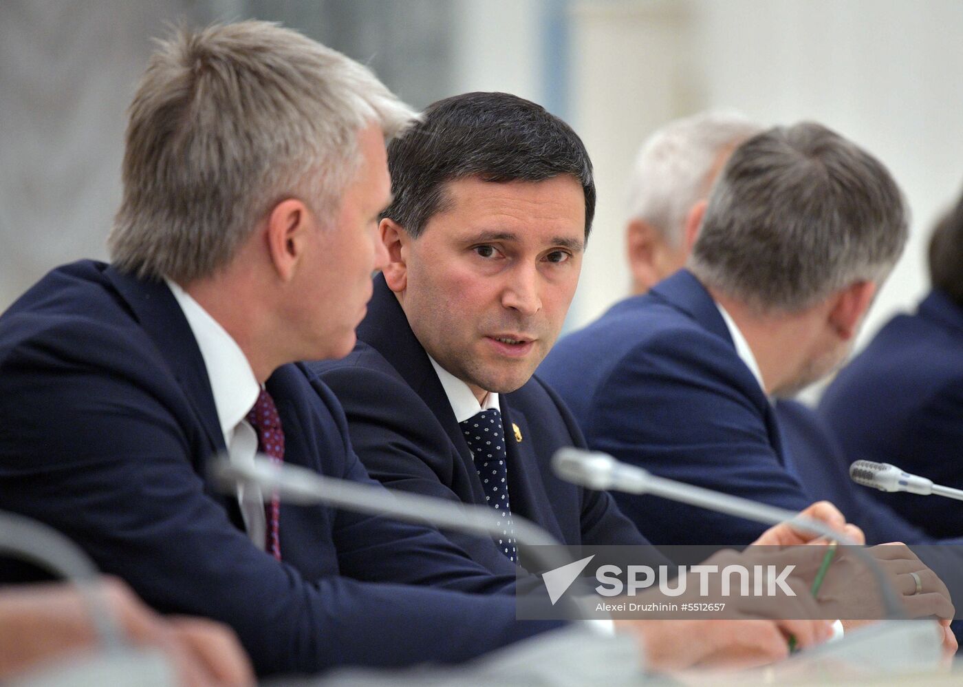 President Vladimir Putin holds a meeting with Government members