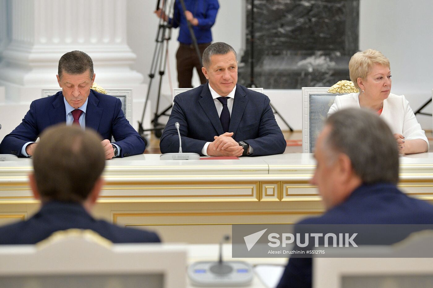President Vladimir Putin holds a meeting with Government members