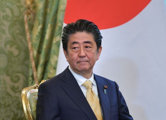 Vladimir Putin holds talks with Japanese Prime Minister Shinzo Abe