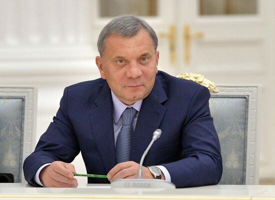 President Vladimir Putin holds a meeting with Government members