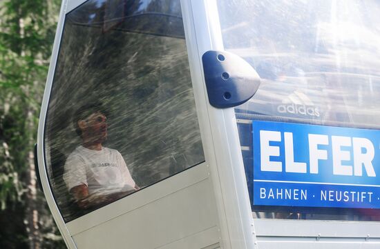 Training session of Russian national football team