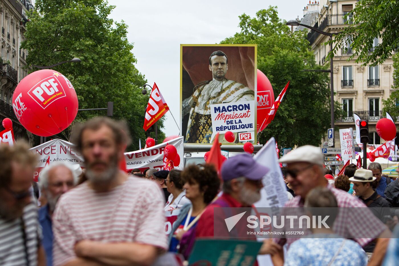 Anti-government rally in Paris