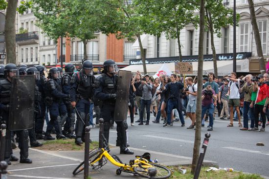 Anti-government rally in Paris