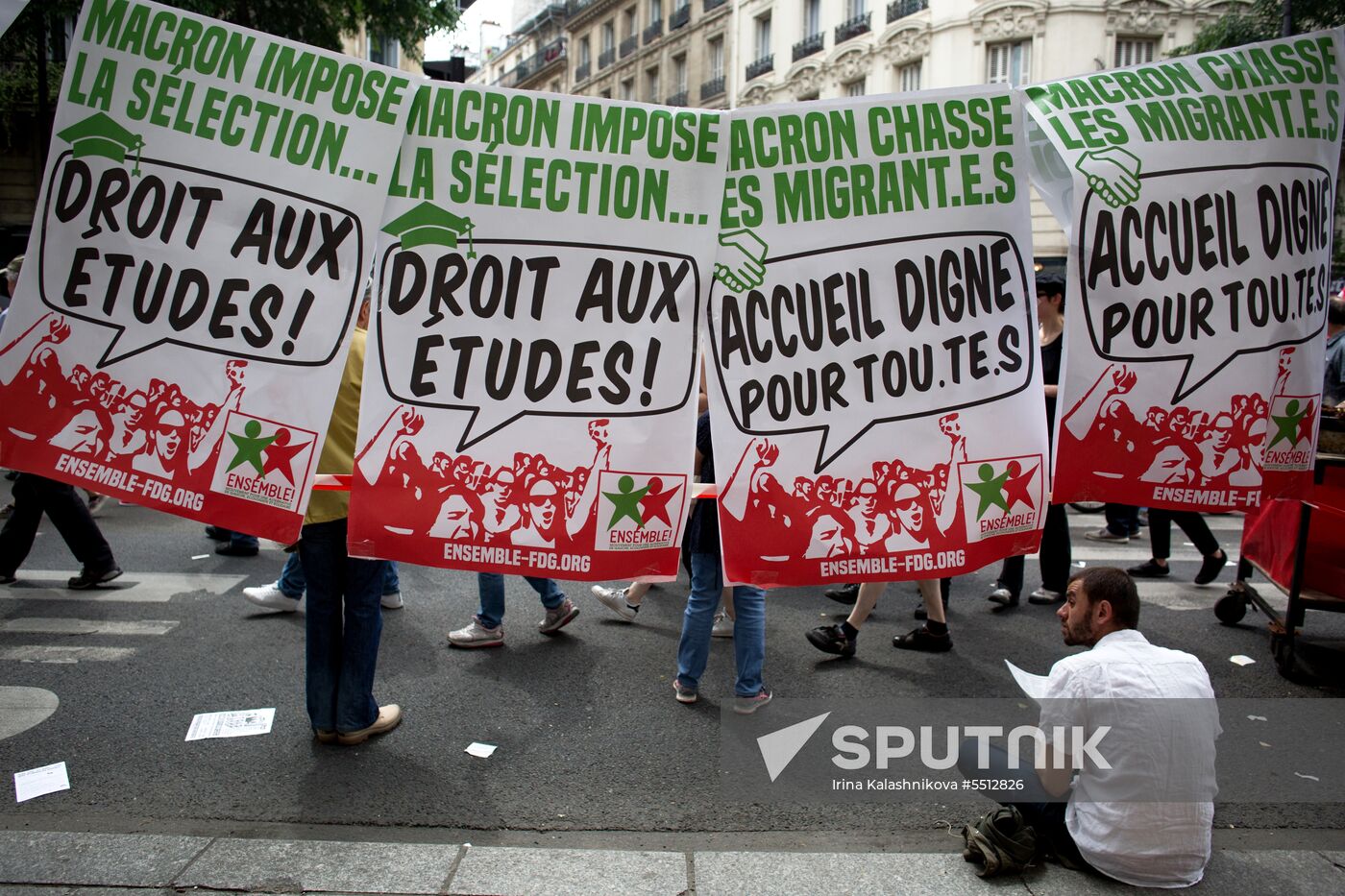 Anti-government rally in Paris