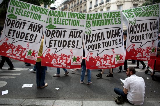 Anti-government rally in Paris