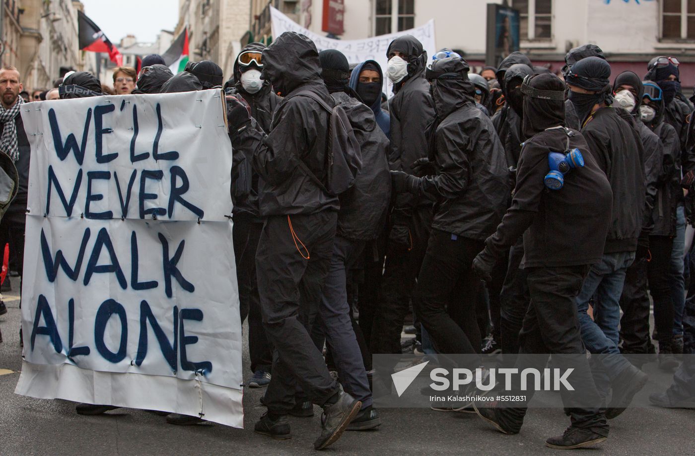 Anti-government rally in Paris