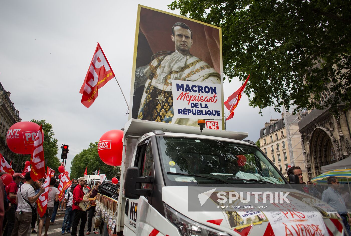 Anti-government rally in Paris