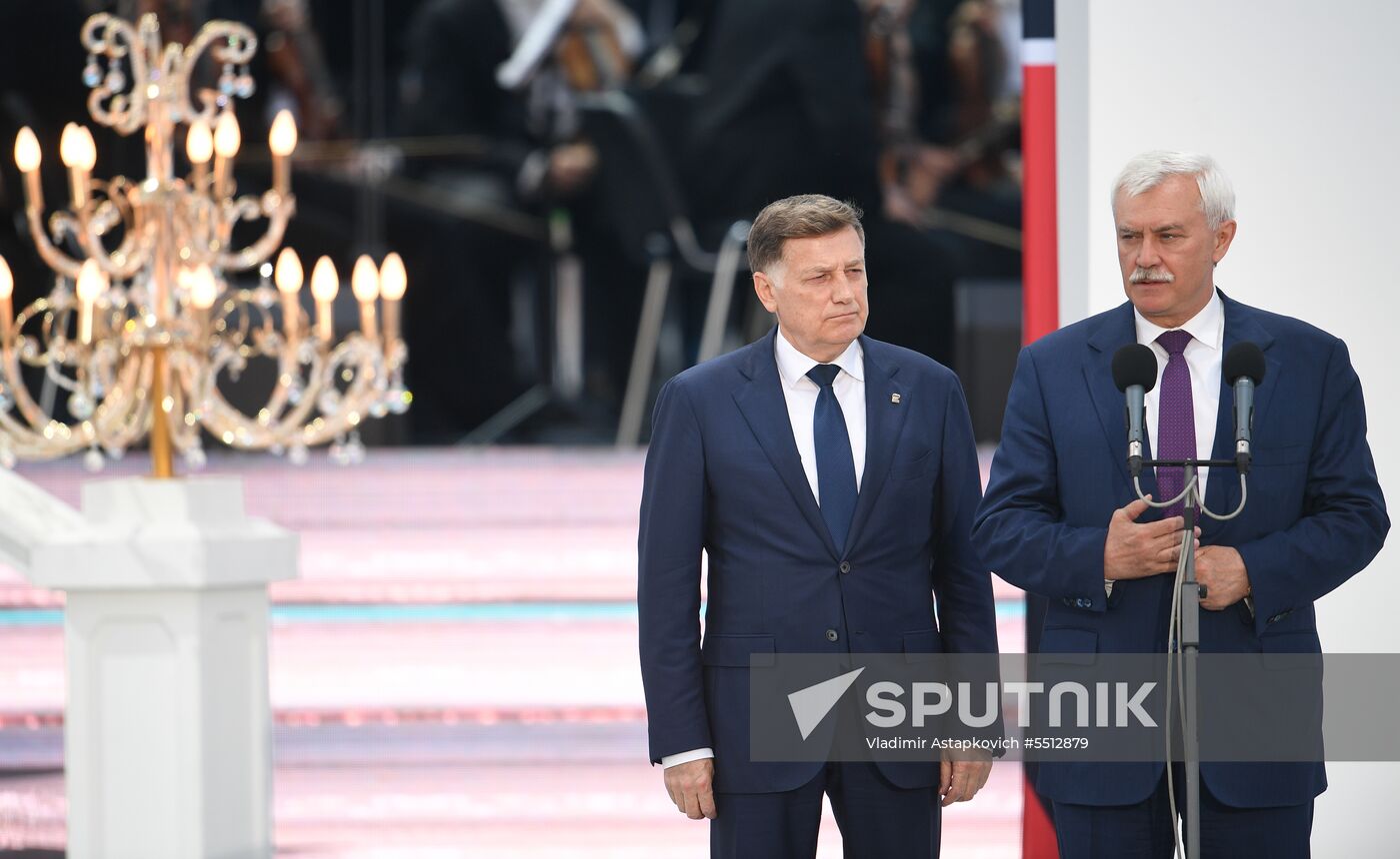 St. Petersburg Governor holds SPIEF celebrations