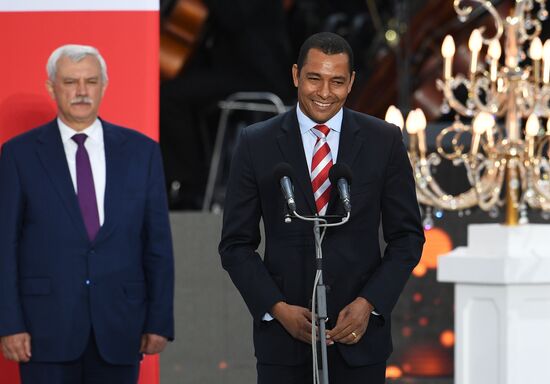 Champions League Trophy presentation in St. Petersburg