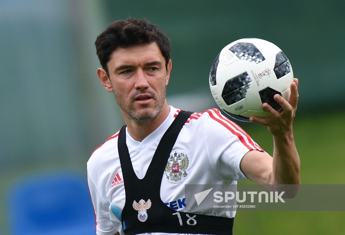 Training session of Russian national football team