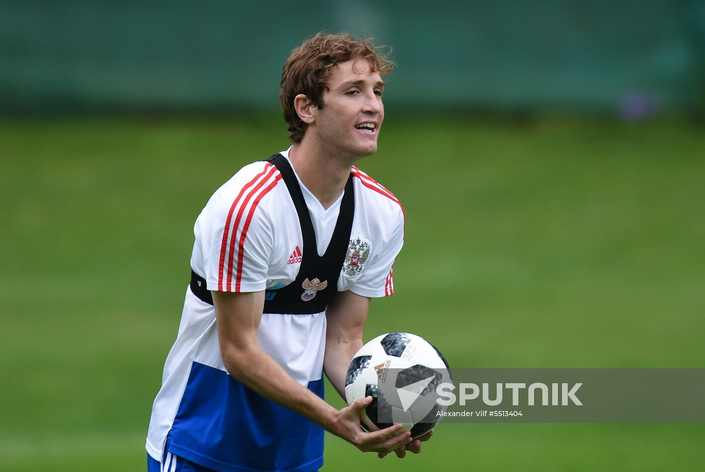 Training session of Russian national football team