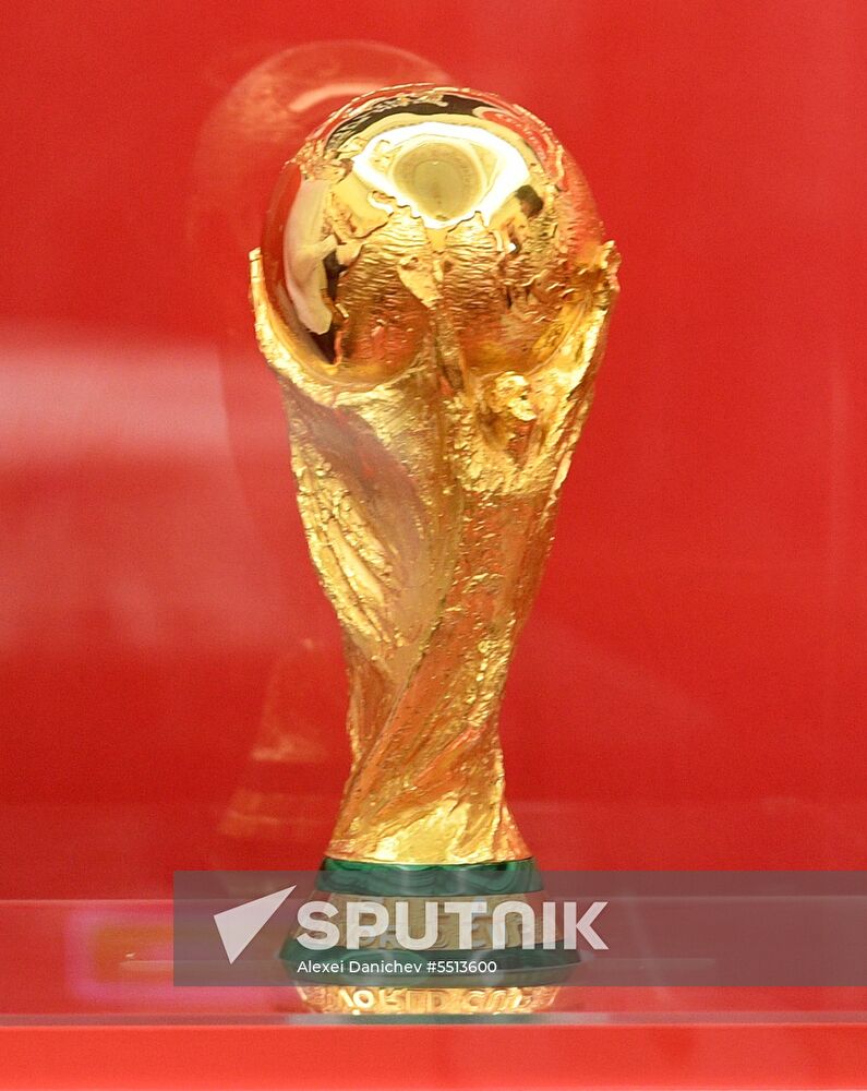 FIFA World Cup Trophy presentation in St. Petersburg